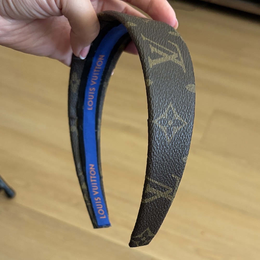 LV Monogram Canvas Headband Handmade 1.5” ✨ - Picture 3 of 4
